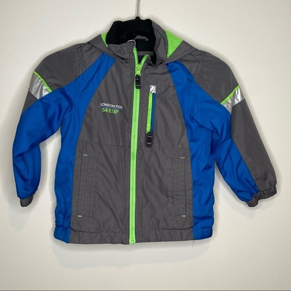 London Fog Other - London Fog kids gray and‎ blue winter jacket Sz 4